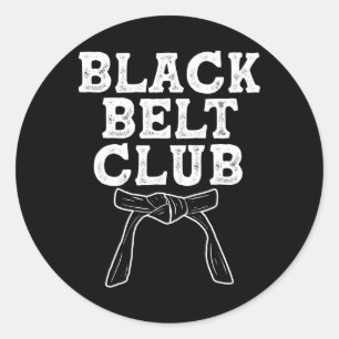 Adesivo Black Belt Club - Karate Taekwondo Kung Fu Jiu Jit