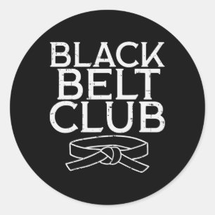 Adesivo Black Belt Club Legal Karate Taekwondo Kung Fu Jiu
