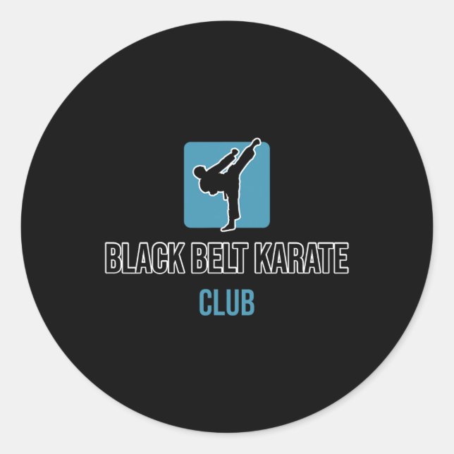 Adesivo Black Belt Karate Club (Frente)