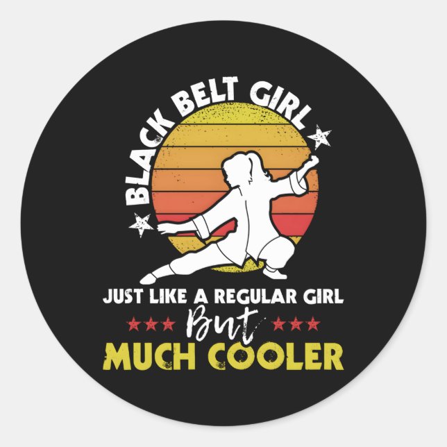 Adesivo Black Belt Karate Taekwondo Mial Mista (Frente)