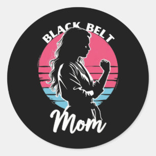 Adesivo Black Belt Mãe Artes Marciais Karate Jiu-jitsu Tae