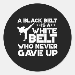 Adesivo Black Belt Shirts Taekwondo Karate