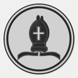 Adesivo Black Bishop Chess Piece
