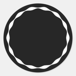 Adesivo Black  Blank Circle Custom Spice Sticker