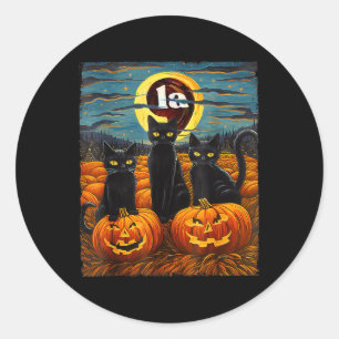 Adesivo Black Cat Comma La Kamala Harris Tee Halloween Sta