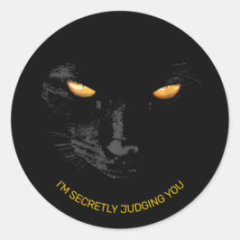 Adesivo Black Cat Eyes engraçado personalizável