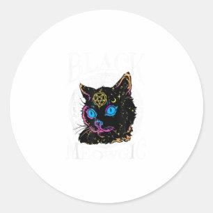 Adesivo Black Cat Meowgic, Bruxa de Halloween, Caneta de b