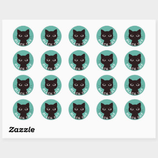 Adesivo BLACK CAT | Minimalist Modern Pop Black Cat