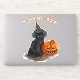 Adesivo Black Cat Spooky Halloween FUNNY