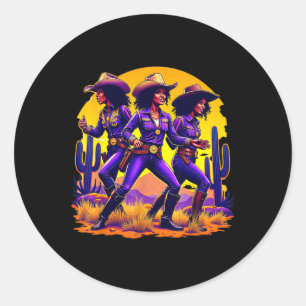 Adesivo Black Cowgirl Texas Western Rodeo Melanin Black Hi
