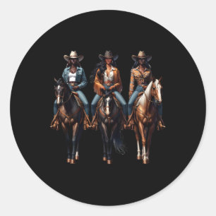 Adesivo Black Cowgirl Western Rodeo Melanin