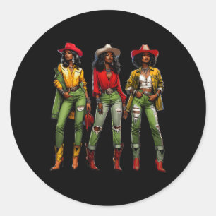 Adesivo Black Cowgirl Western Rodeo Melanin