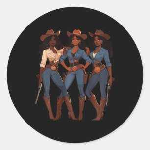 Adesivo Black Cowgirl Western Rodeo Melanin