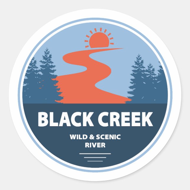 Adesivo Black Creek Wild E Scencence River Mississippi (Frente)