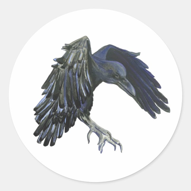 Adesivo Black Crow Master of Time Illustration (Frente)