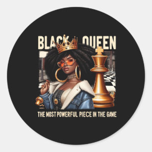 Adesivo Black Culture Black Queen Chess Empowerment Black