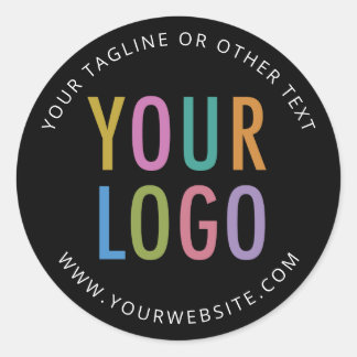 Adesivo Black Custom Stickers Company Logo Small Minimum