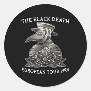 Adesivo Black Death, European Tour 18, Plague Doctor, Tatt