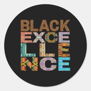Adesivo Black Excellence Kente Pattern