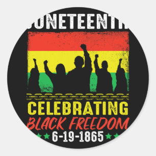 Adesivo Black Freedom June 19 1865 JuneteAfrican Amer