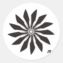 Adesivo black geometry flower