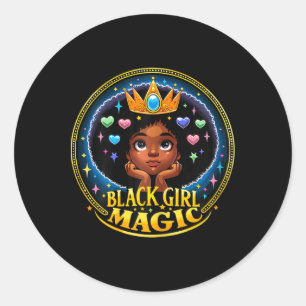 Adesivo Black Girl Magic Melanin Poppin Junteécimo