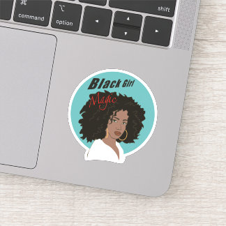 Adesivo Black Girl Magic Sticker grande mulher afro bonita