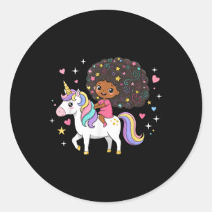 Adesivo Black Girl Unicorn African American Black History