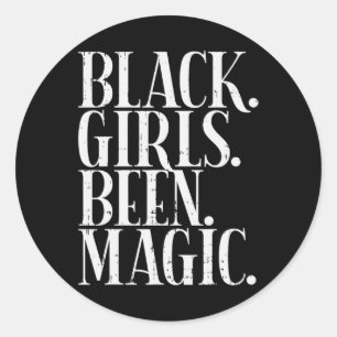 Adesivo Black Girls Bebeu Magic Melanin African American H