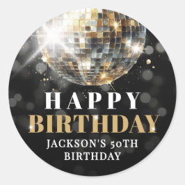 Adesivo Black Gold 50th Birthday