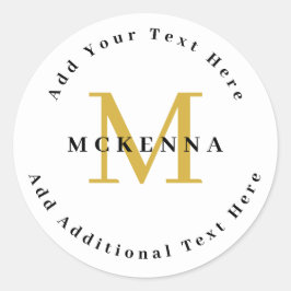 Adesivo Black Gold Business Professional Logo Branding