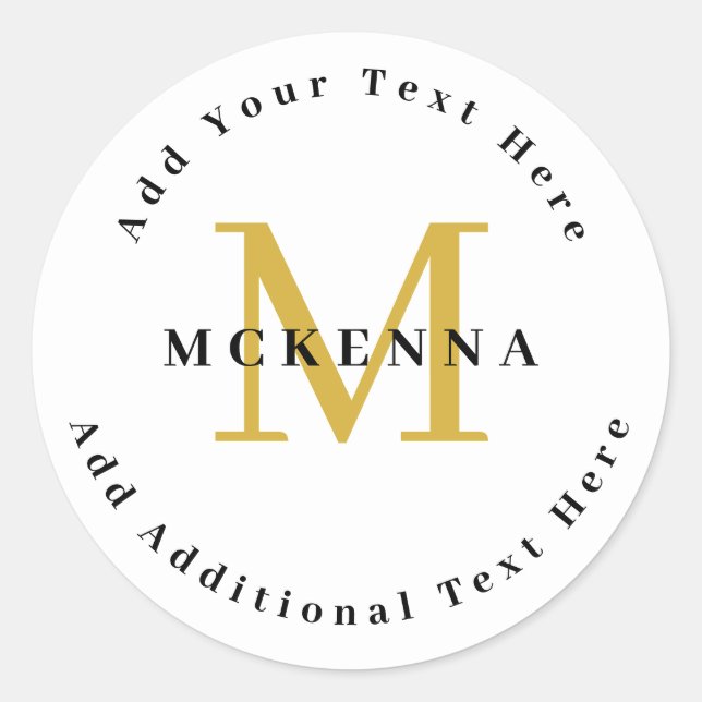 Adesivo Black Gold Business Professional Logo Branding (Frente)