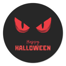 Black Happy Halloween Assusta Olhos Vermelhos