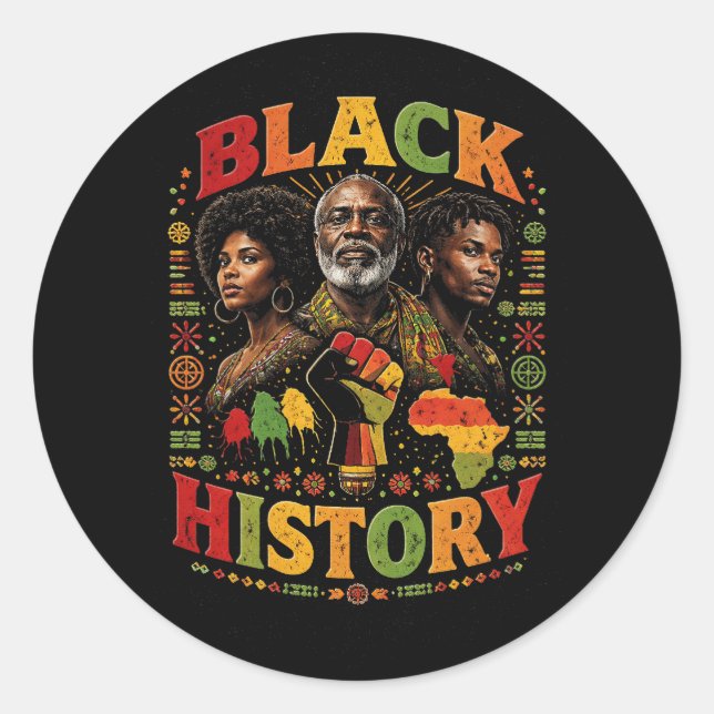 Adesivo Black History (Frente)