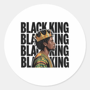 Adesivo Black History Black King Pai Afro Melanin Men