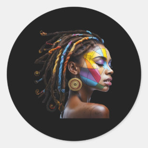 Adesivo Black History Mês de Arte Preta de Cabelo