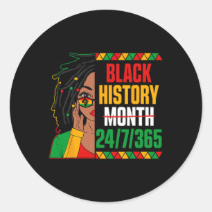 Adesivo Black History Month 247365 Loc'd Girl Melanin Blac