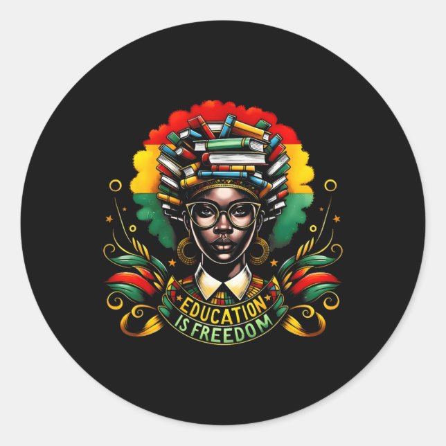 Adesivo Black History Month Black Leaders African American (Frente)