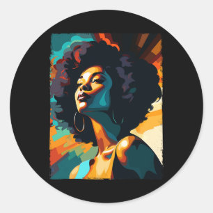 Adesivo Black History Month Melanin Queen Black Girl Afric