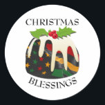 Adesivo Black History USA Flag CHRISTMAS PUDDING<br><div class="desc">Diversão,  História Negra EUA Bandeira NATAL CHRISTMAS COLOCANDO adesivos em cores rasta de vermelho,  amarelo,  verde e preto,  com texto personalizável que diz CHRISTMAS BLESSINGS,  para que você possa substituir e personalizar com sua própria saudação. Isso faria um excelente de Caribe afro-americano para as férias.</div>