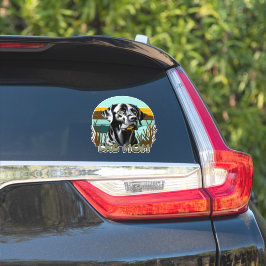 Adesivo Black Lab | Lab Mãe Cachorro Personalizado