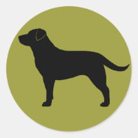 Black Labrador Retriever Black Lab Dog Silhouhouse