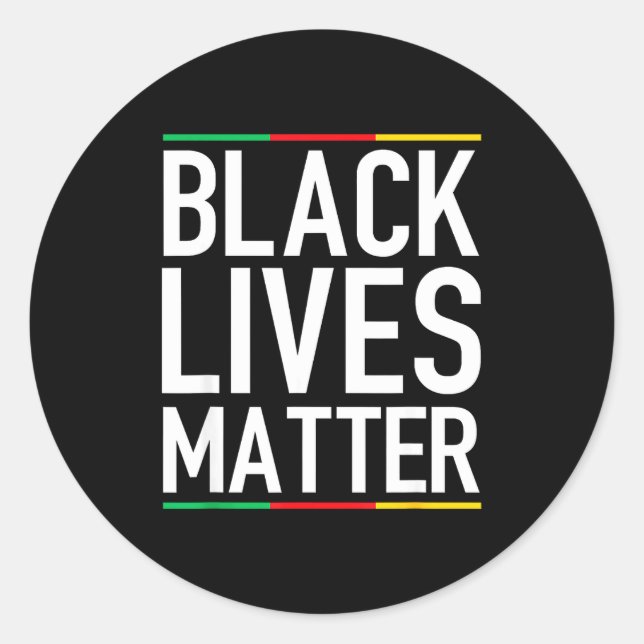 Adesivo Black Lives Blm Human Rights Black History Month  (Frente)