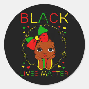 Adesivo Black Lives Problem Little Melanin Princess Black