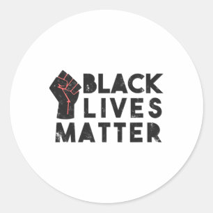 Adesivo Black Lives Problema Protesto Poder Político Fist