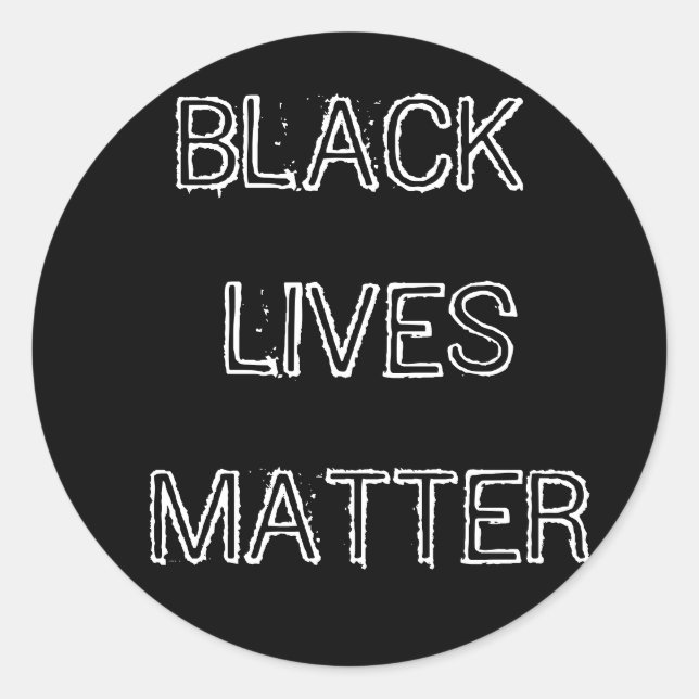 Adesivo Black Livres Matter Sticker BLM (Frente)
