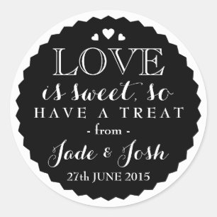 Adesivo Black Love é Sweet Bottle Style Favor
