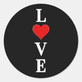 Adesivo Black LOVE Modern Tredny Black and White