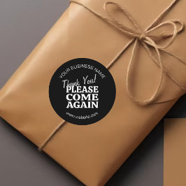 Adesivo Black Noir Vintage inspirou obrigado