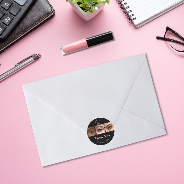 Adesivo Black Pink Script Logo Photo Makeup Thank You (Criador carregado)
